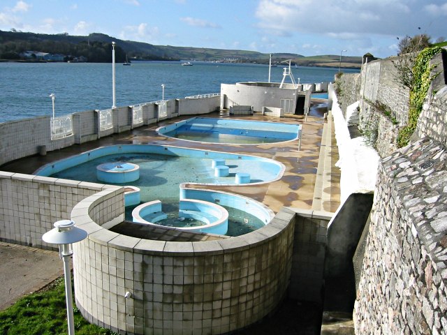 The outdoor swimming pools at Mount Wise in Devonport, Plymouth